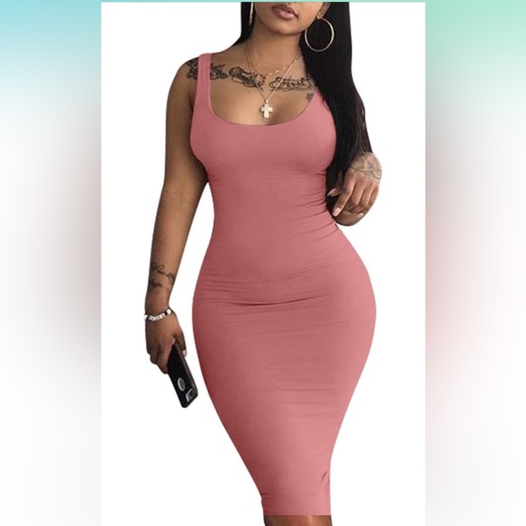 Sexy Bodycon Tank Dress Sleeveless 
8064 - Picture 1 of 5